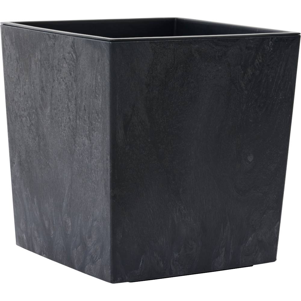 Siena Garden NIZZA STONE LA552-71Pflanzgefäß Polypropylen Beton-Optik, Schwarz
