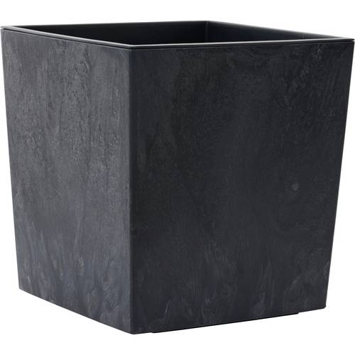 Siena Garden NIZZA STONE LA554-71Pflanzgefäß Polypropylen Beton-Optik, Schwarz
