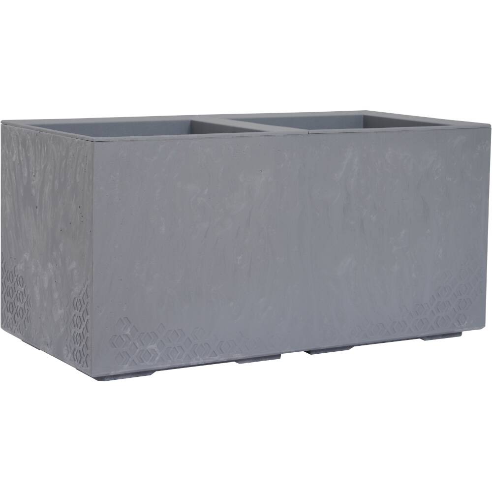 Siena Garden FARO STONE LA936-70Pflanzkasten Polypropylen Beton-Optik, Grau