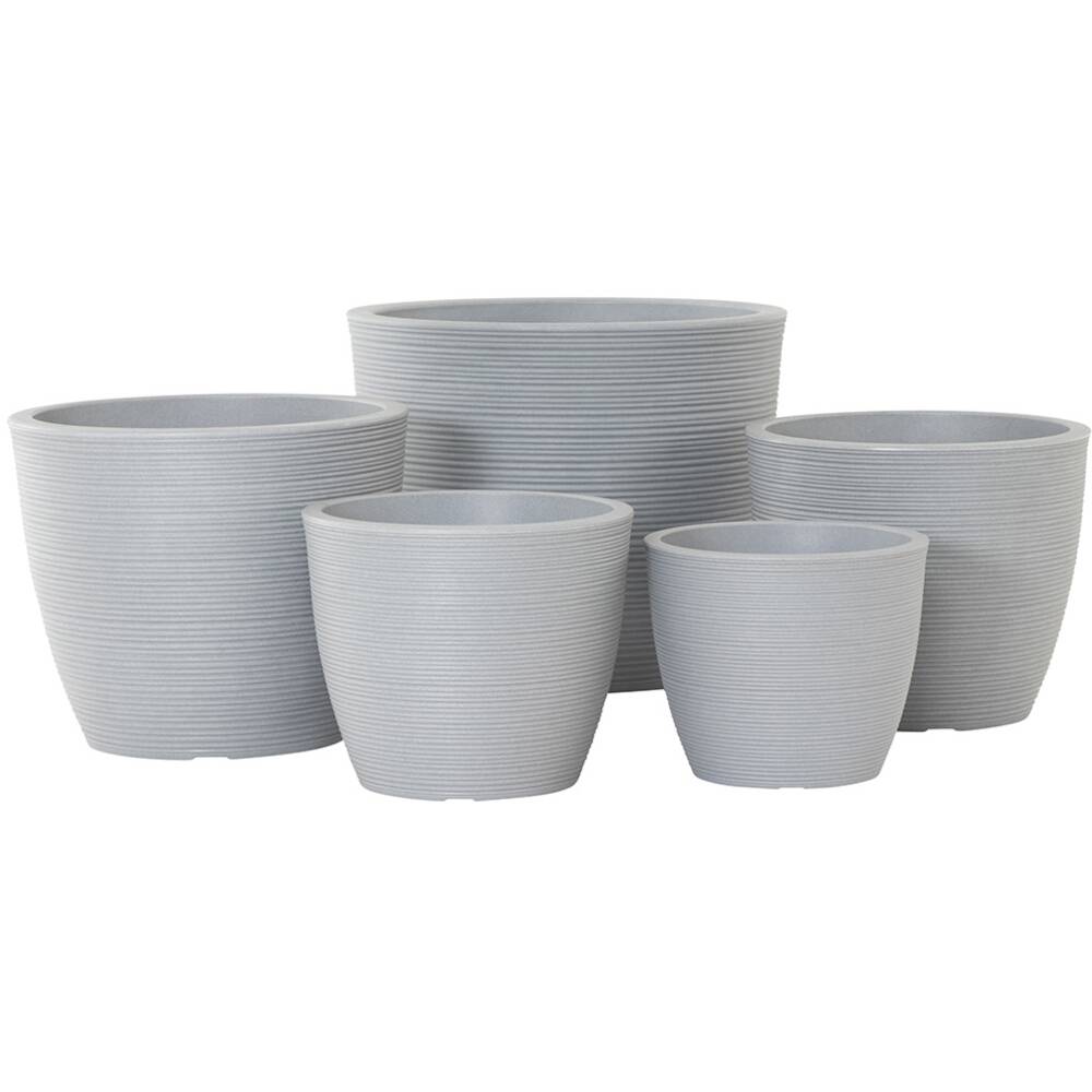 Siena Garden SEVILLA 40-33-51-GA Pflanzgefäß Polyethylen Grau