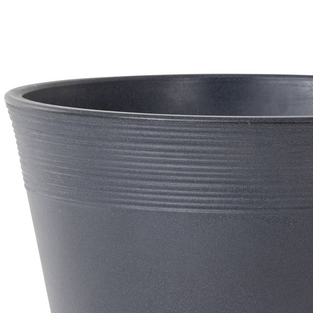 Siena Garden MALAGA 44-33-02-GA Pflanzgefäß Polyethylen Anthrazit