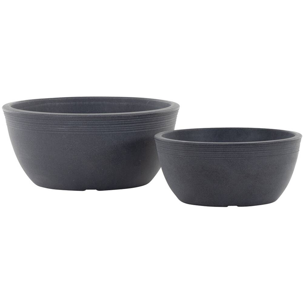 Siena Garden MALAGA 55-48-02-GA Pflanzschale Polyethylen Anthrazit