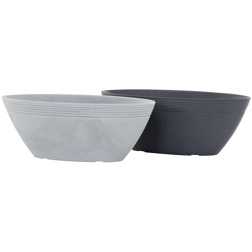 Siena Garden MALAGA 56-58-02-GA Pflanzgefäß Polyethylen Anthrazit