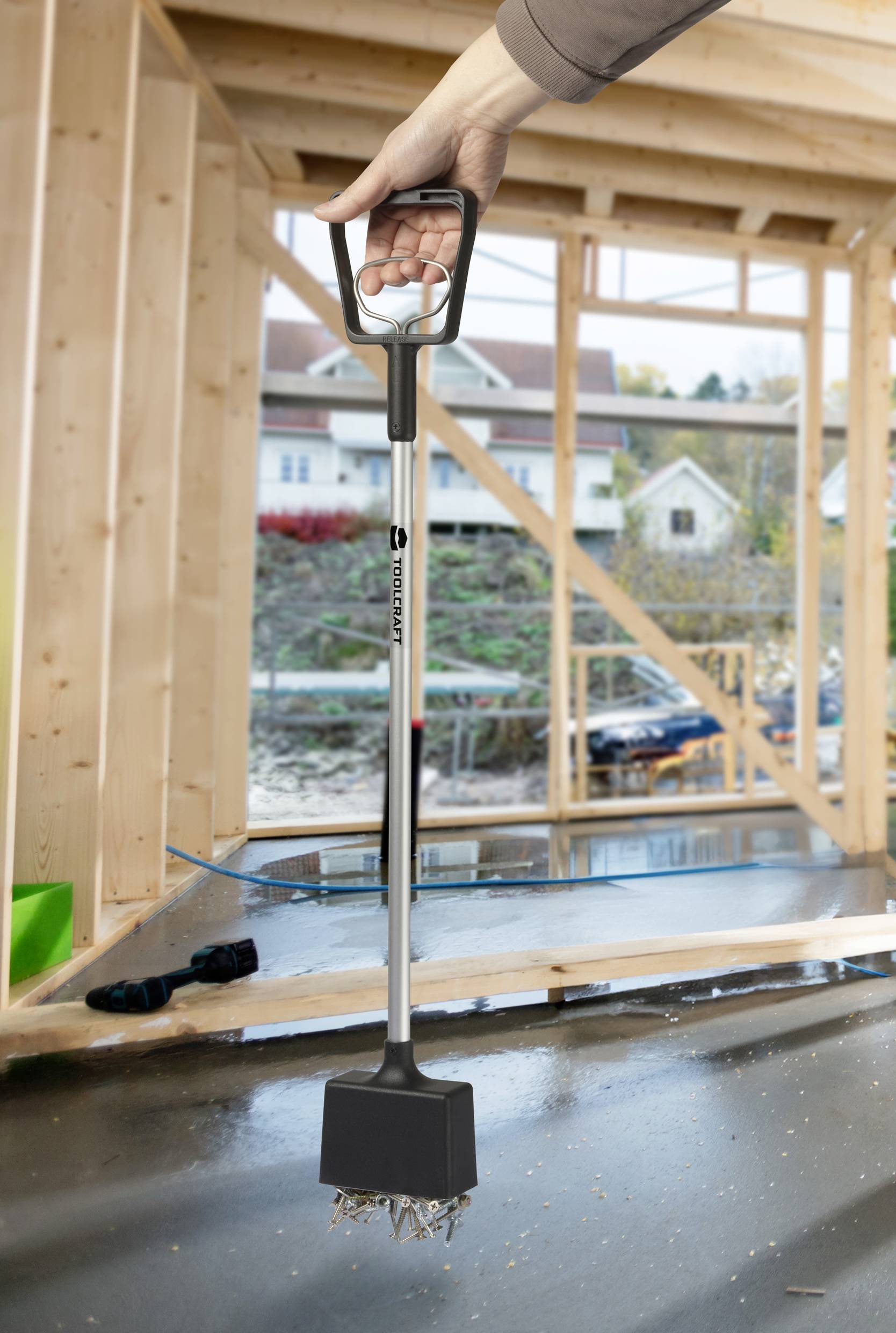 TOOLCRAFT TO-10070532 Werkstatt Magnetgreifwerkzeug (langer Griff) Werkzeug-Magnethalter