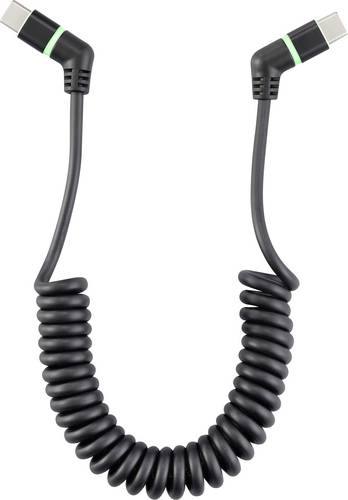 Renkforce USB-Kabel USB 2.0 USB-C® Stecker, USB-C® Stecker 1.50 m Schwarz Steckkontakte 360° drehb