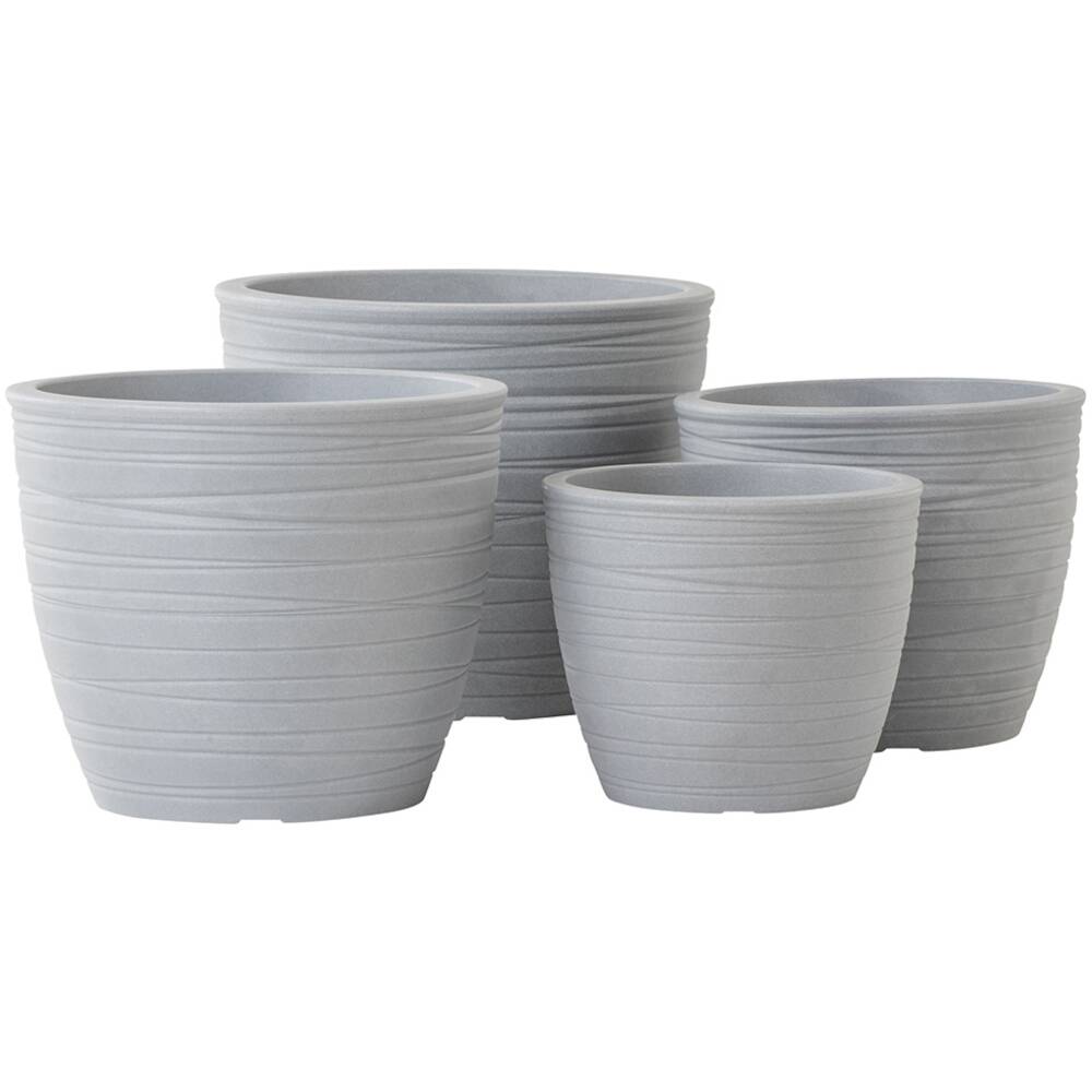 Siena Garden ANDORRA 46-38-51-GA Pflanzgefäß Polyethylen Grau