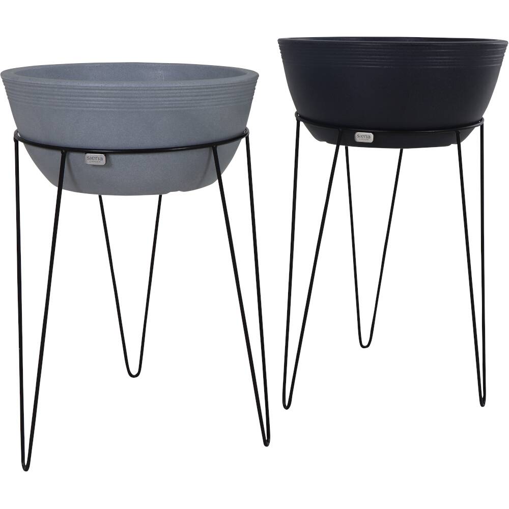 Siena Garden Riga EZD0001Pflanzenständer Eisen Schwarz
