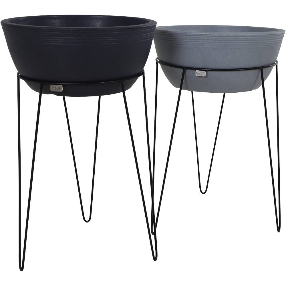 Siena Garden Riga EZD0002Pflanzenständer Eisen Schwarz
