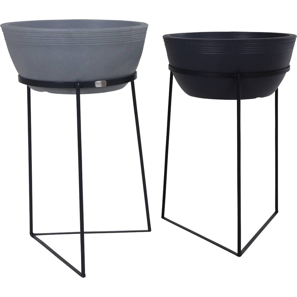 Siena Garden Rodos EZD00012Pflanzenständer Eisen Schwarz