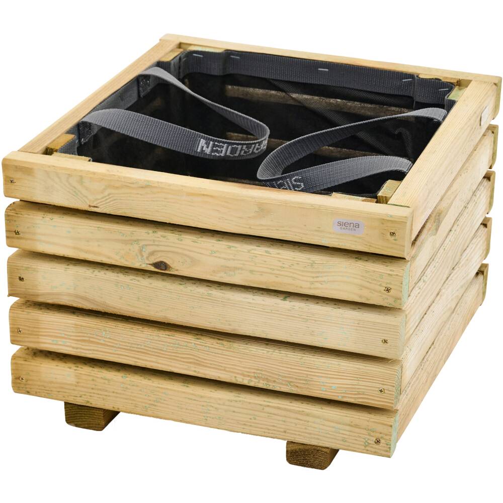 Siena Garden Ella N06588Pflanzkasten Kiefernholz, Vlies Grün