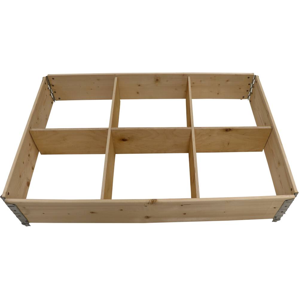 Siena Garden R-1200-1-4-GBX Hochbeet stapelbar, 120 x 80 x 19,5 cm, natur 1St.