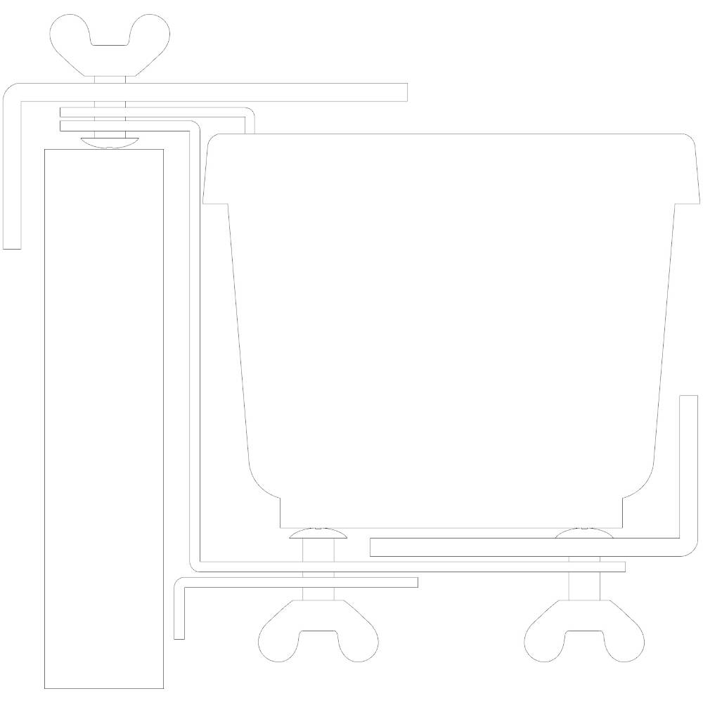 Siena Garden GIGANT 678247 Blumenkastenhalter Grün