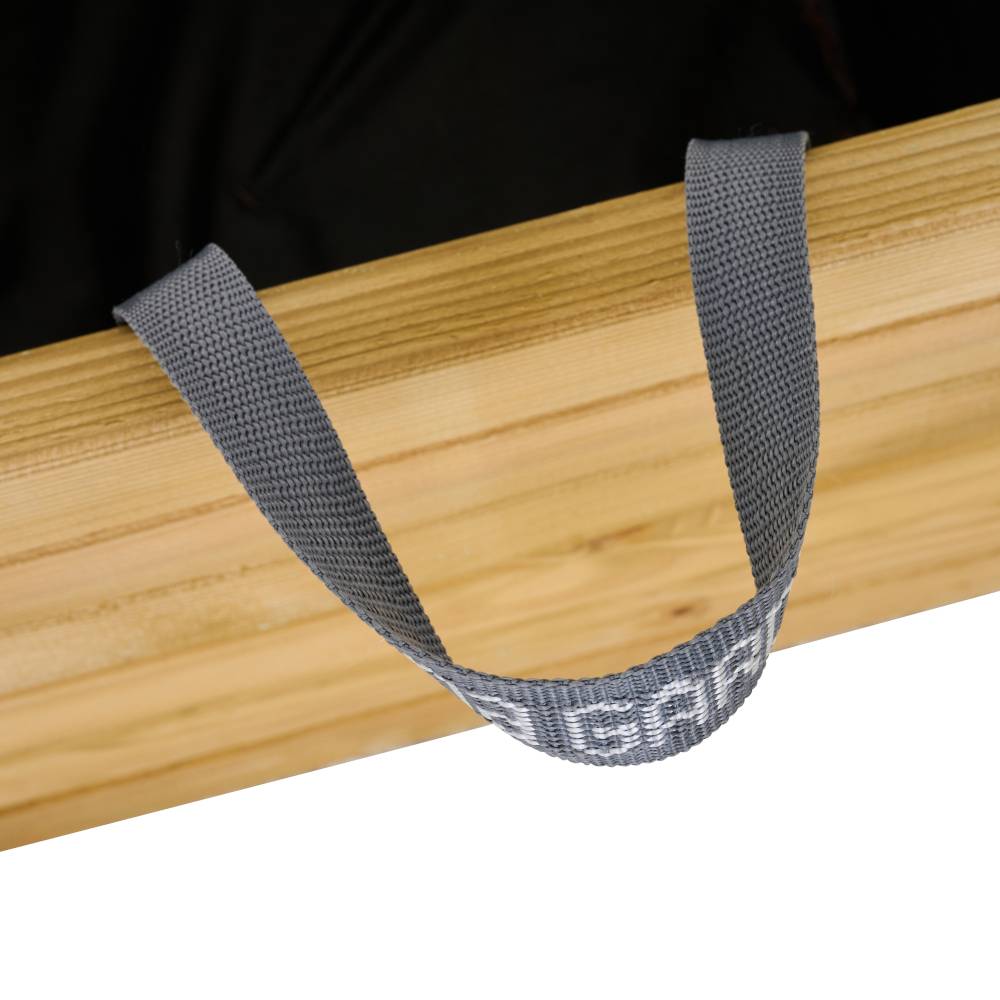 Siena Garden TAUNUS TANUSSLIM 40Pflanzkasten Kiefernholz, Vlies Natur, Schwarz