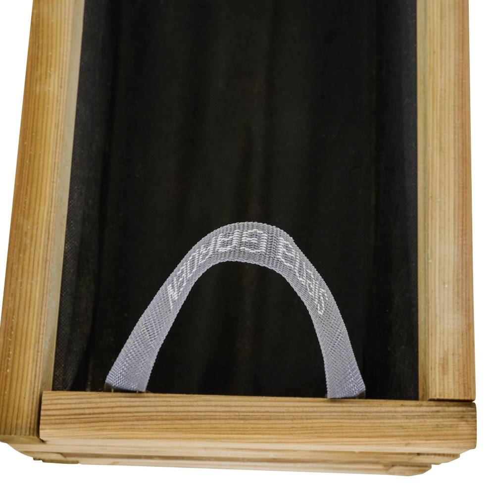 Siena Garden TAUNUS TANUSSLIM 70Pflanzkasten Kiefernholz, Vlies Natur, Schwarz