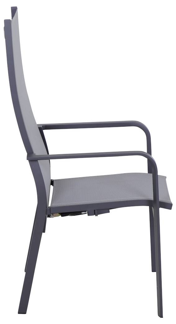 Siena Garden Dining Move Ses P78403 Gartenstuhl Aluminium Anthrazit (matt), Hellgrau
