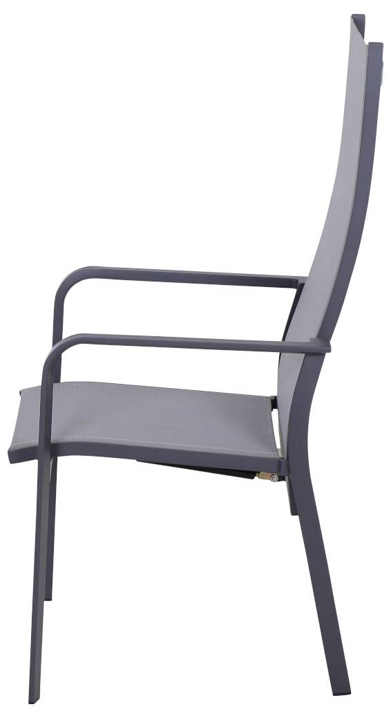 Siena Garden Dining Move Ses P78403 Gartenstuhl Aluminium Anthrazit (matt), Hellgrau