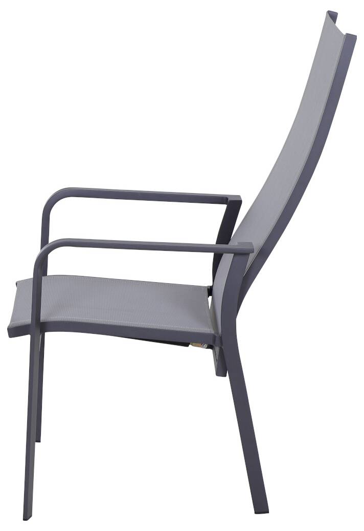 Siena Garden Dining Move Ses P78403 Gartenstuhl Aluminium Anthrazit (matt), Hellgrau