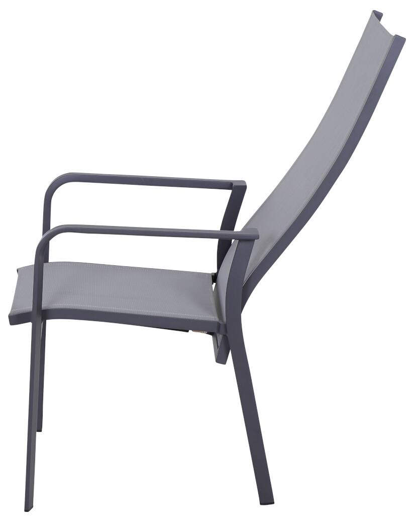 Siena Garden Dining Move Ses P78403 Gartenstuhl Aluminium Anthrazit (matt), Hellgrau