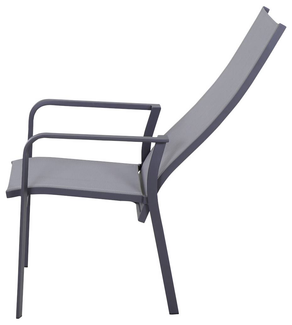 Siena Garden Dining Move Ses P78403 Gartenstuhl Aluminium Anthrazit (matt), Hellgrau