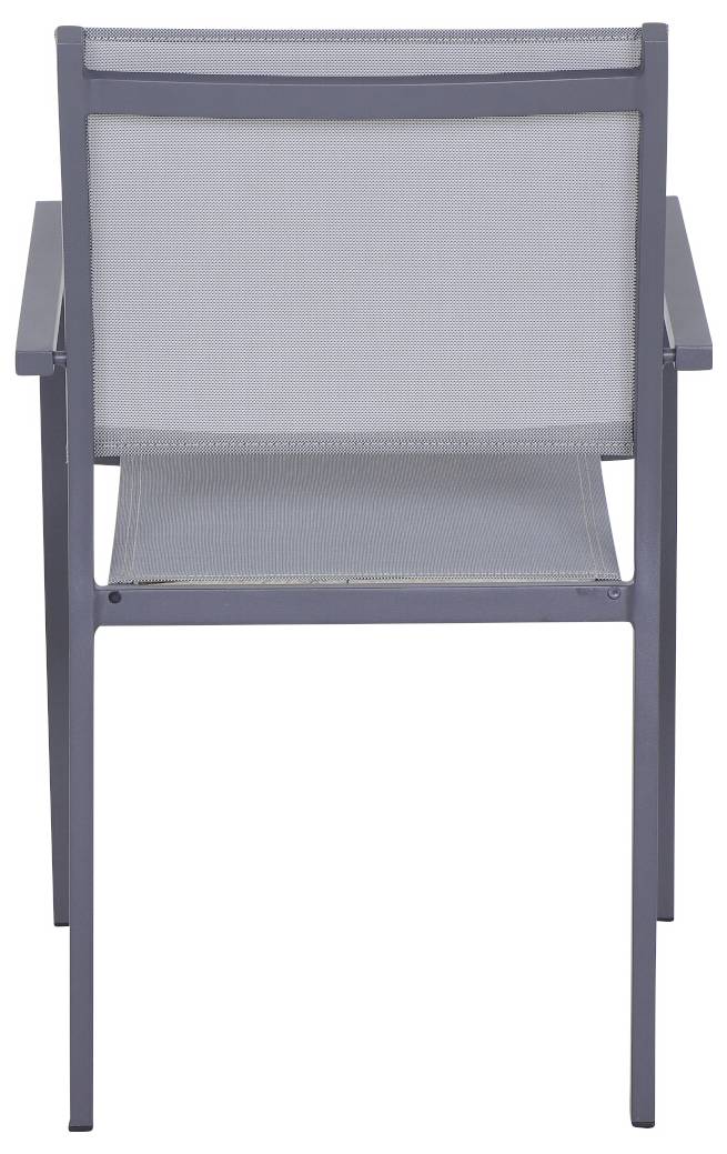 Siena Garden Leeds P78405 Gartenstuhl Aluminium Dunkelgrau, Hellgrau