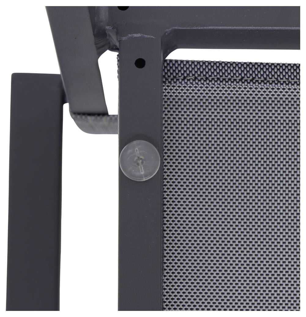 Siena Garden Leeds P78405 Gartenstuhl Aluminium Dunkelgrau, Hellgrau