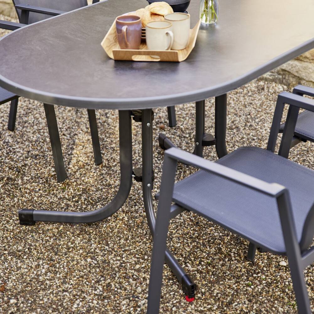 Siena Garden Reno M21940 Gartenstuhl Aluminium Anthrazit (matt), Grau