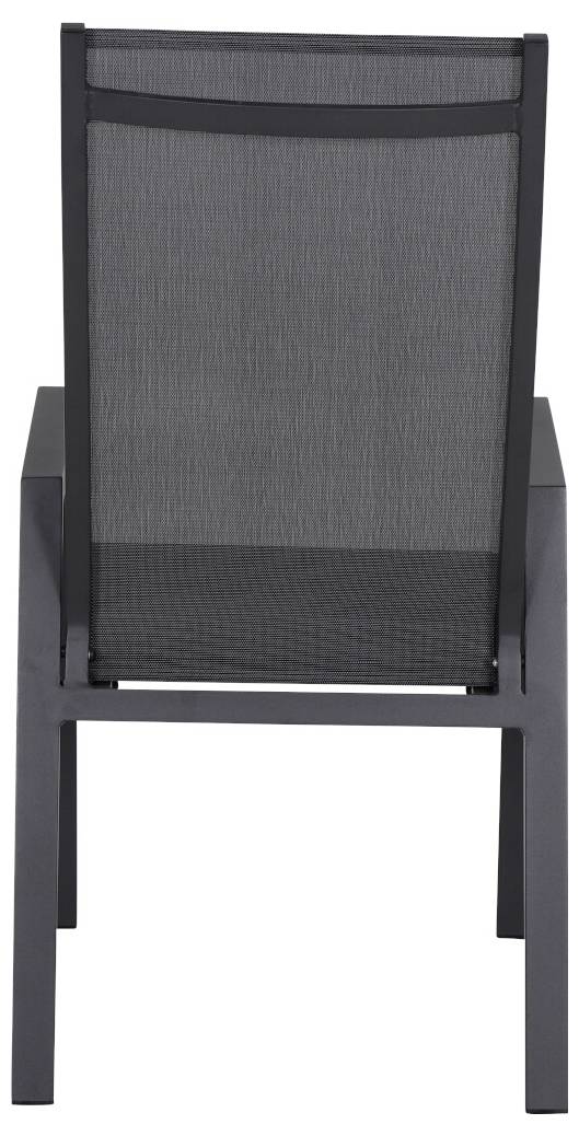 Siena Garden Savona High Back M90919 Gartenstuhl Aluminium Anthrazit (matt), Schwarz, Silber
