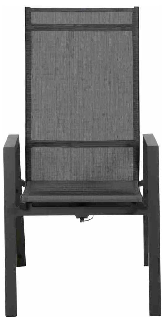Siena Garden Savona L18212 Gartenstuhl Aluminium Anthrazit (matt), Schwarz, Silber