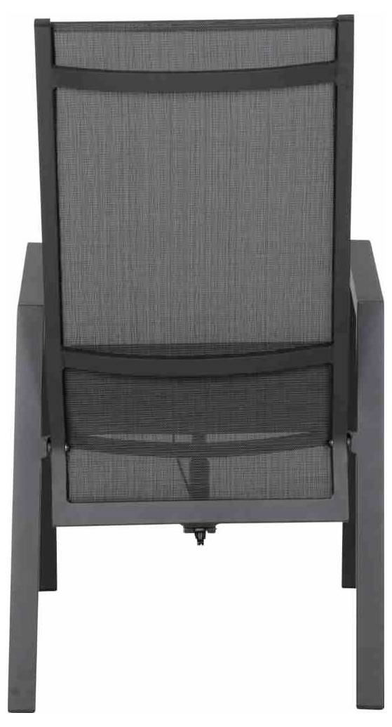 Siena Garden Savona L18212 Gartenstuhl Aluminium Anthrazit (matt), Schwarz, Silber