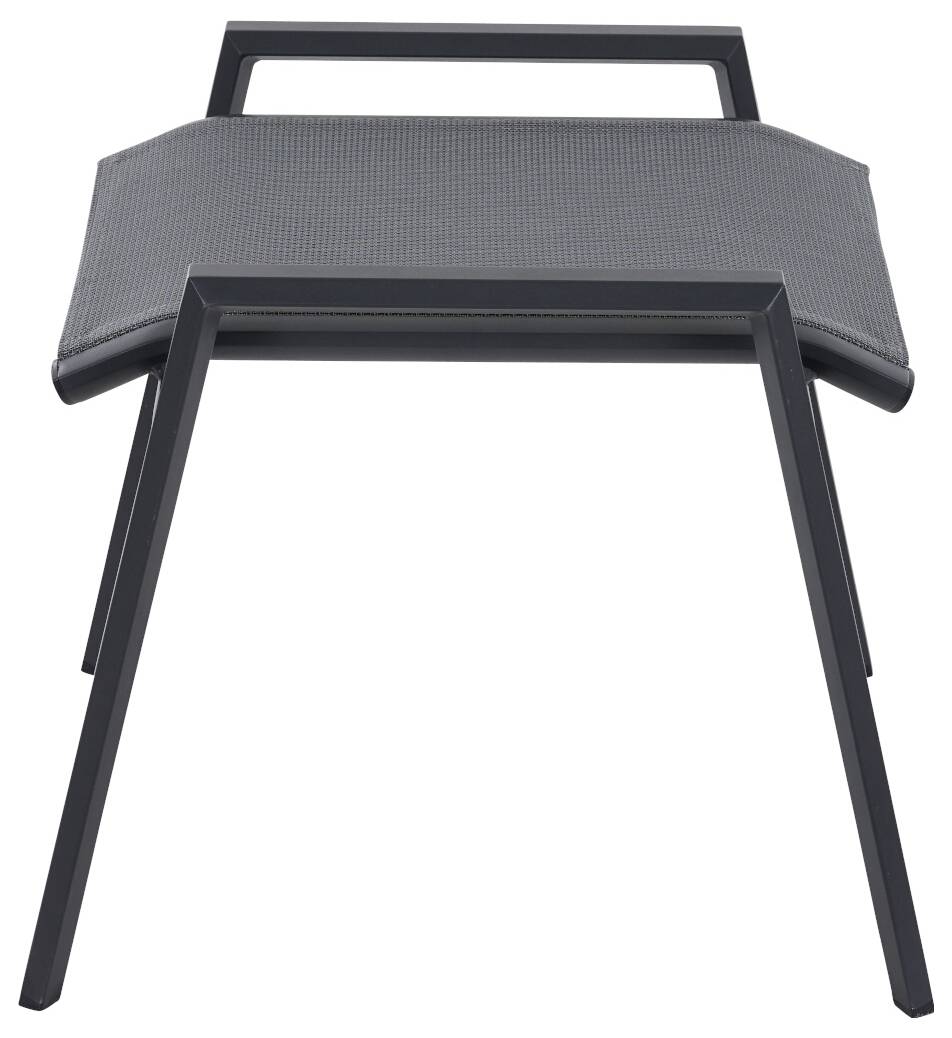 Siena Garden Tauro S83266 Gartenhocker Aluminium Anthrazit (matt), Grau