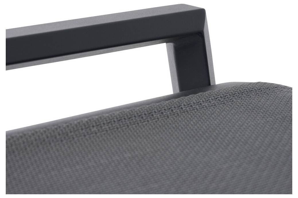 Siena Garden Tauro S83266 Gartenhocker Aluminium Anthrazit (matt), Grau