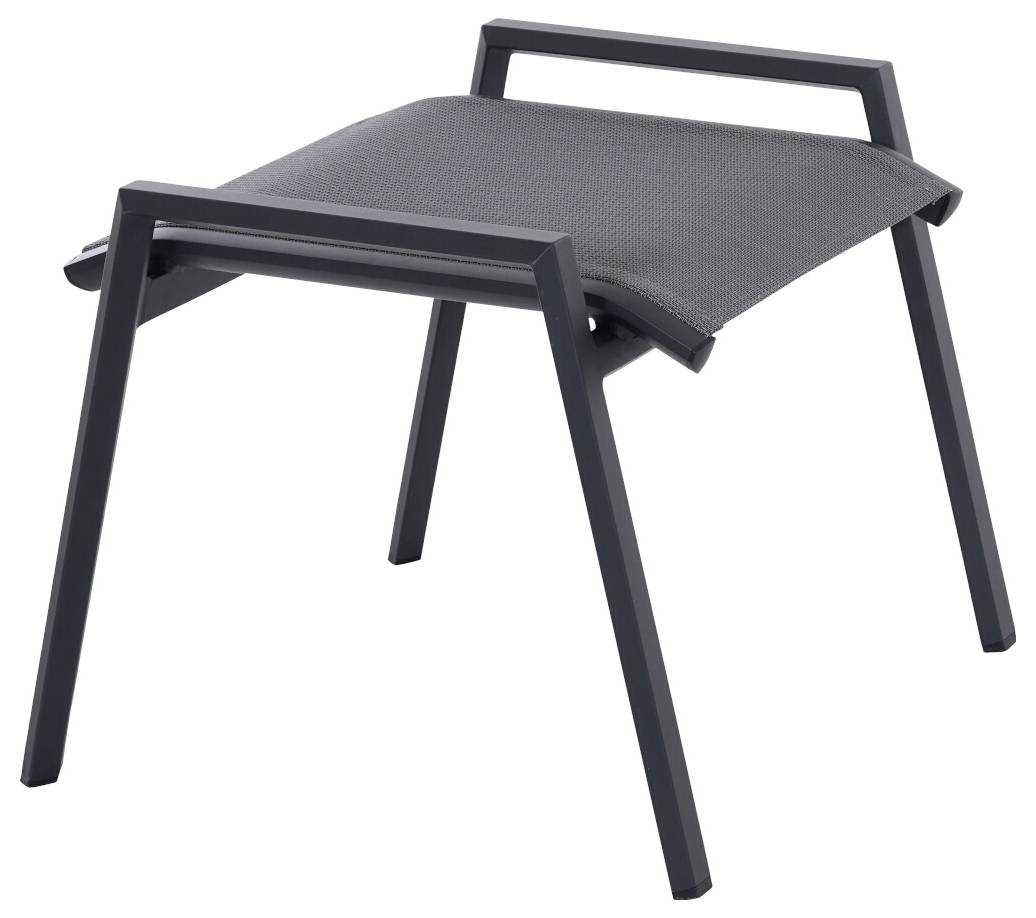 Siena Garden Tauro S83266 Gartenhocker Aluminium Anthrazit (matt), Grau