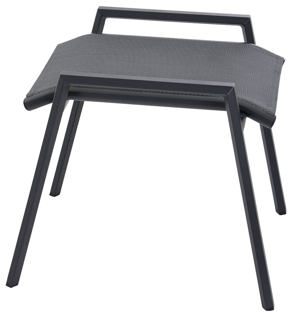 Siena Garden Tauro S83266 Gartenhocker Aluminium Anthrazit (matt), Grau