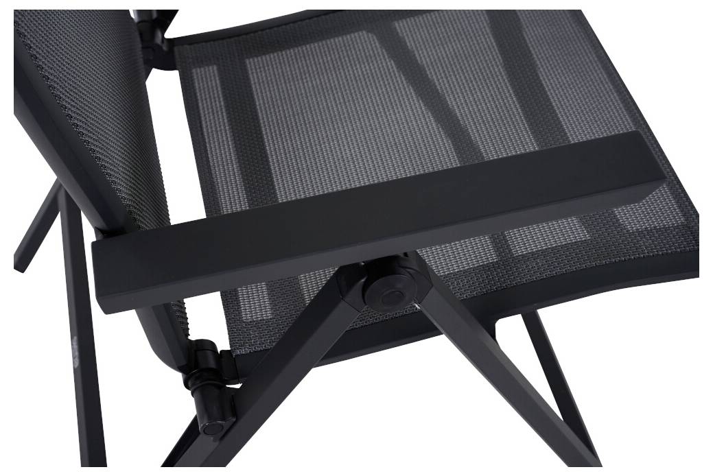 Siena Garden S83264 Gartenstuhl Aluminium Anthrazit (matt), Grau