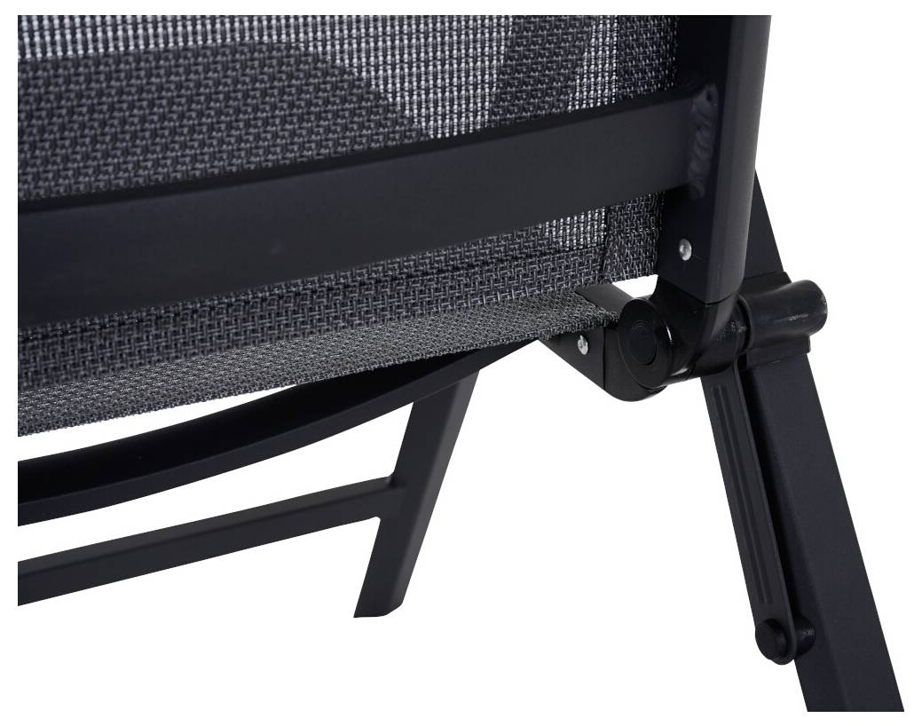 Siena Garden S83264 Gartenstuhl Aluminium Anthrazit (matt), Grau