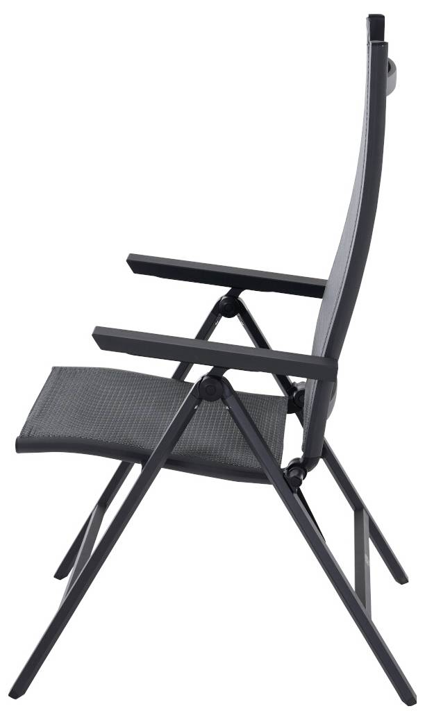 Siena Garden S83264 Gartenstuhl Aluminium Anthrazit (matt), Grau