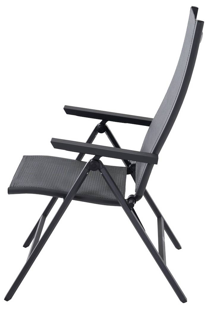 Siena Garden S83264 Gartenstuhl Aluminium Anthrazit (matt), Grau