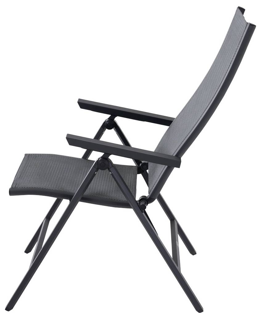 Siena Garden S83264 Gartenstuhl Aluminium Anthrazit (matt), Grau