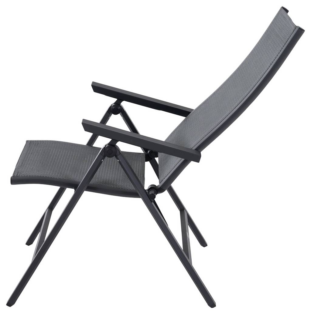 Siena Garden S83264 Gartenstuhl Aluminium Anthrazit (matt), Grau