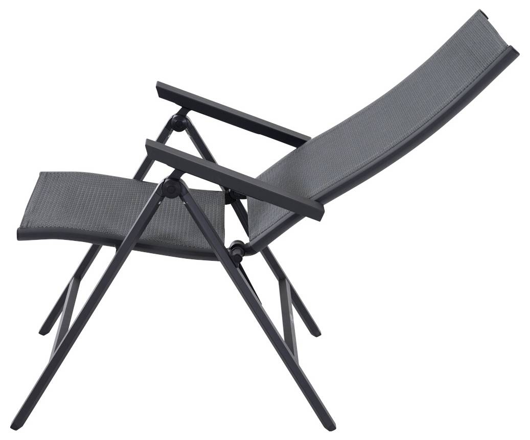 Siena Garden S83264 Gartenstuhl Aluminium Anthrazit (matt), Grau