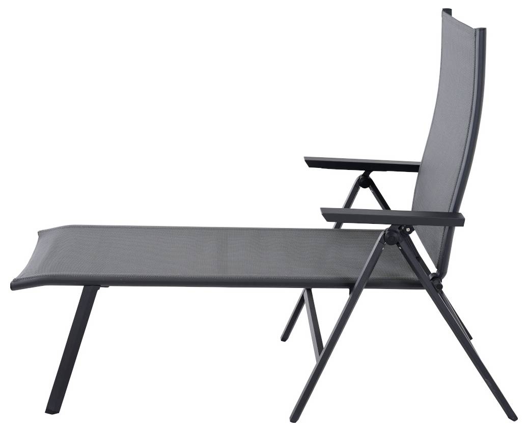 Siena Garden Tauro S83267 Klappliege Aluminium Anthrazit (matt), Grau
