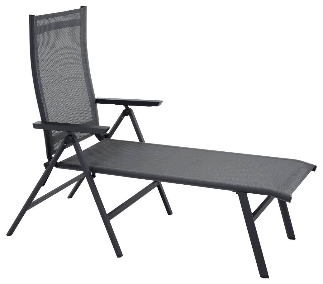 Siena Garden Tauro S83267 Klappliege Aluminium Anthrazit (matt), Grau
