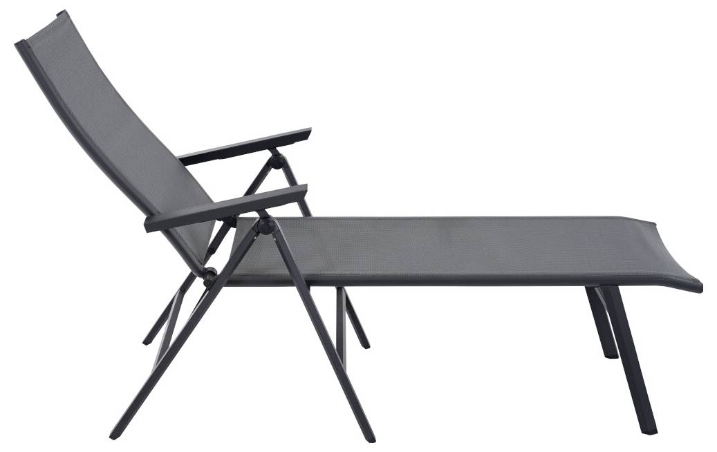 Siena Garden Tauro S83267 Klappliege Aluminium Anthrazit (matt), Grau