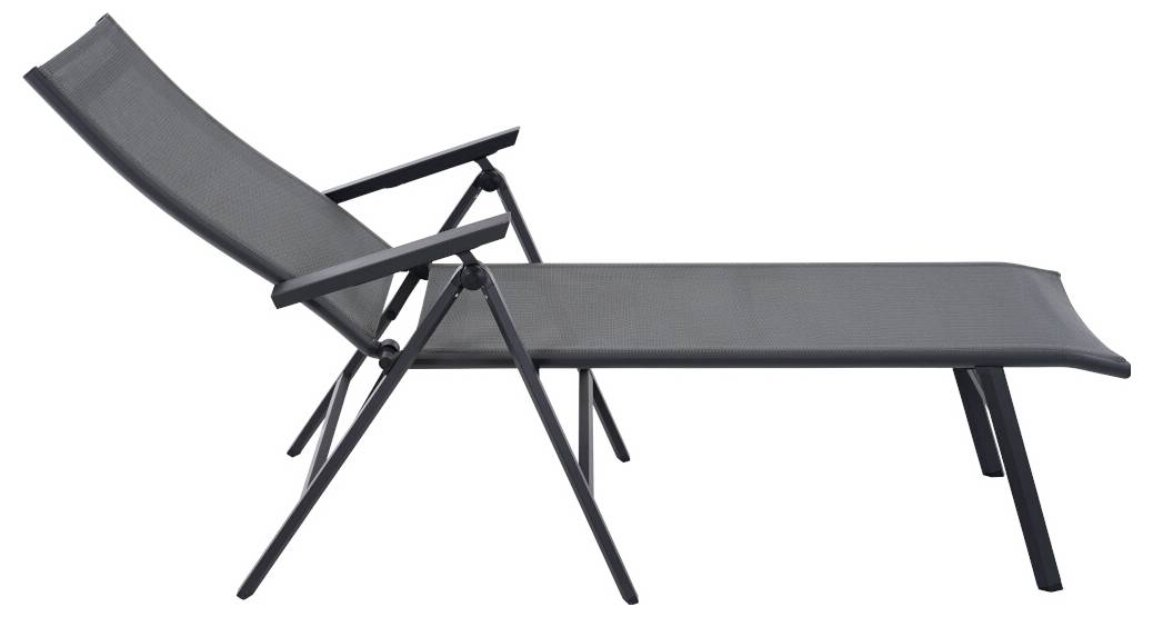 Siena Garden Tauro S83267 Klappliege Aluminium Anthrazit (matt), Grau