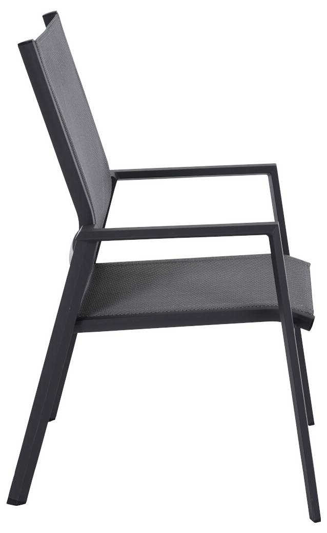 Siena Garden Tauro S83265 Gartenstuhl Aluminium Anthrazit (matt), Grau