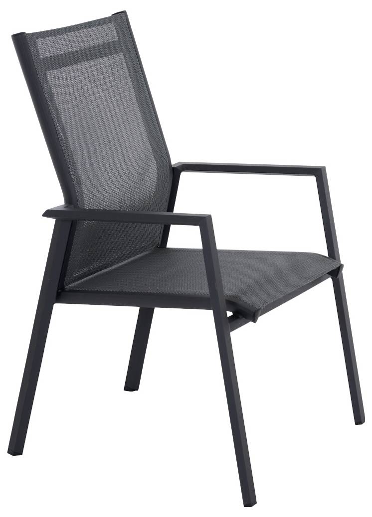 Siena Garden Tauro S83265 Gartenstuhl Aluminium Anthrazit (matt), Grau