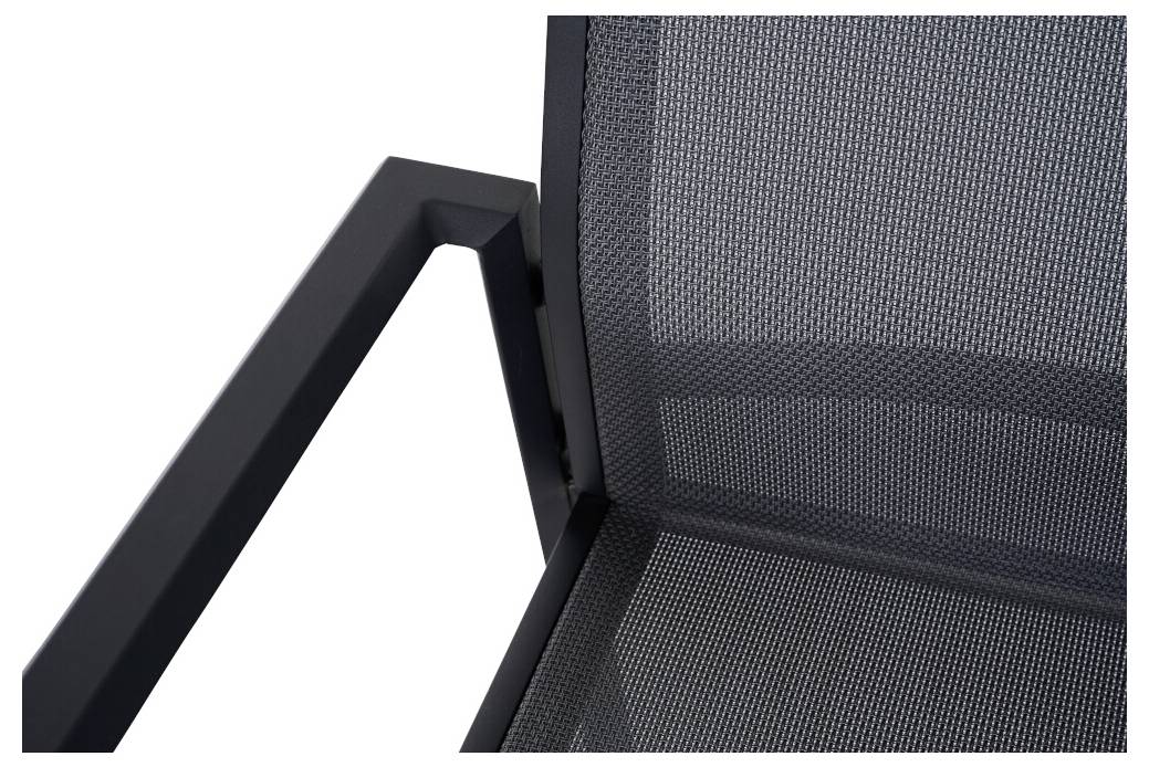 Siena Garden Tauro S83265 Gartenstuhl Aluminium Anthrazit (matt), Grau