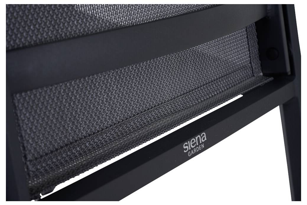 Siena Garden Tauro S83265 Gartenstuhl Aluminium Anthrazit (matt), Grau