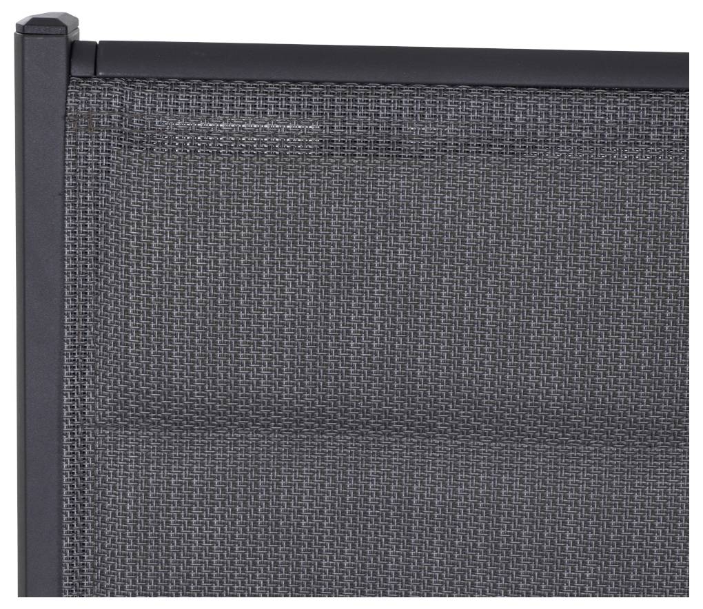 Siena Garden N40082 Gartenbank Aluminium, Teakholz Anthrazit (matt), Grau, Natur