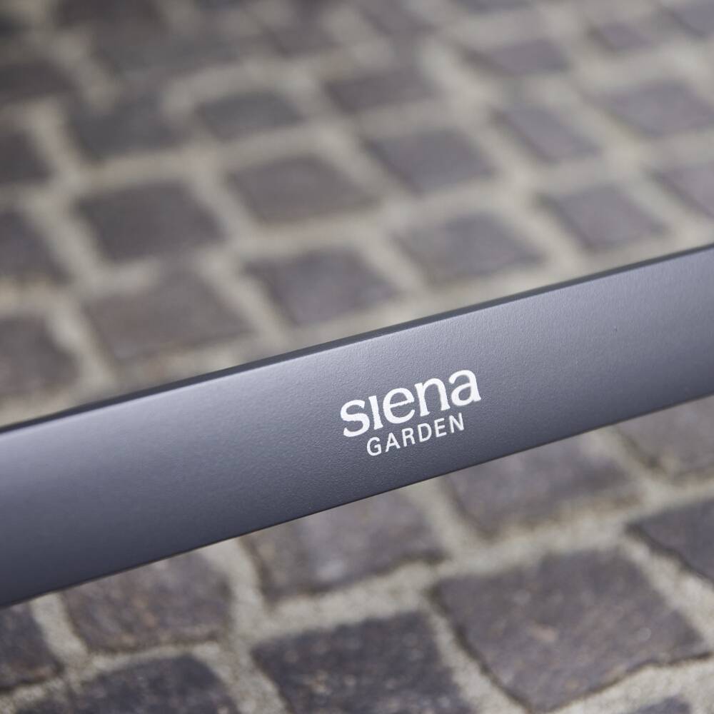 Siena Garden Tesoro M29543 Gartenstuhl Aluminium, Kunststoff Anthrazit (matt), Schwarz, Silber